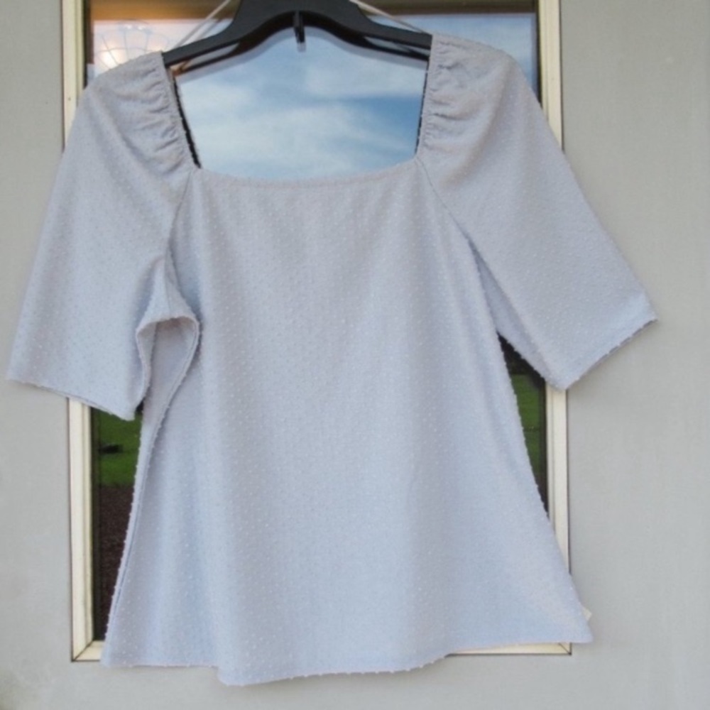 LC Lauren Conrad blouse with polka dot texture XXL - Picture 7 of 15